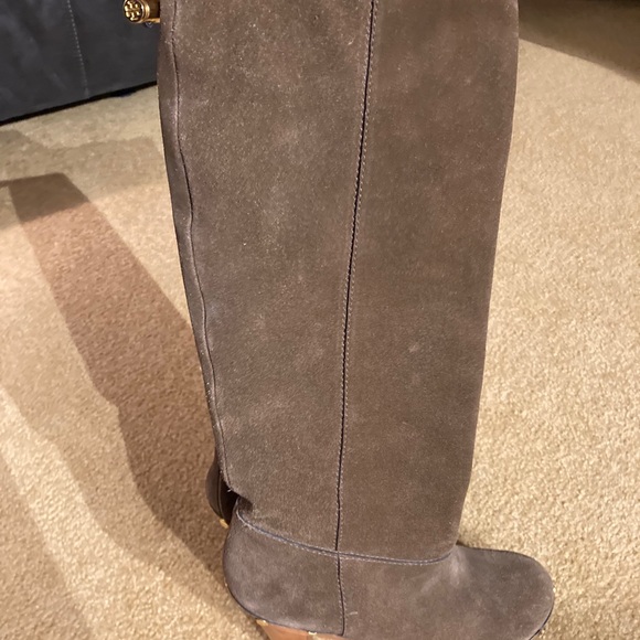 Tory Burch Tall Wood Heel Boots - Picture 10 of 13